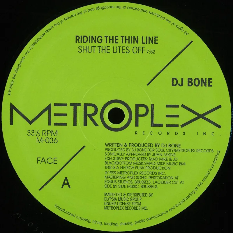 DJ Bone - Ridding The Thinline