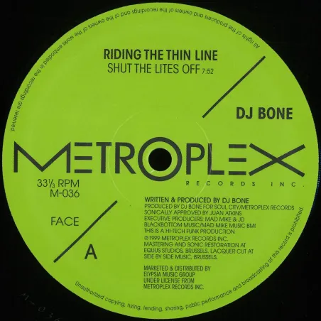 DJ Bone - Ridding The Thinline