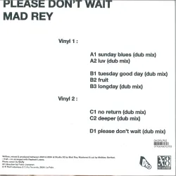Mad Rey - Please Don't Wait LP 2x12"