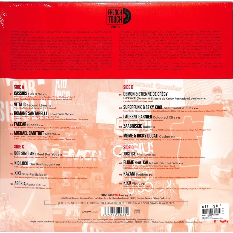 Various Artists - FRENCH TOUCH 03 BY FG(2LP)
