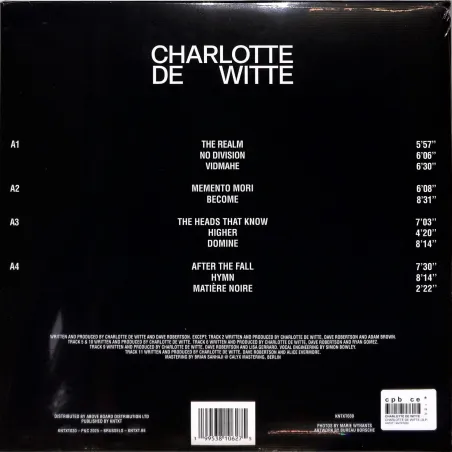 Charlotte De Witte - CHARLOTTE DE WITTE(2LP)