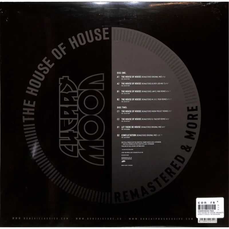 Cherrymoon Trax - THE HOUSE OF HOUSE(REMASTERED & MORE) (2LP, ULTRA CLEAR VINYL EDITION)