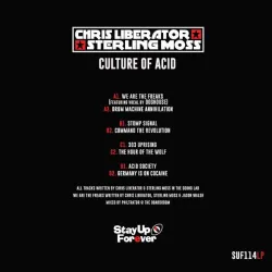 Chris Liberator & Sterling Moss - Culture Of Acid [blue vinyl / printed sleeve]