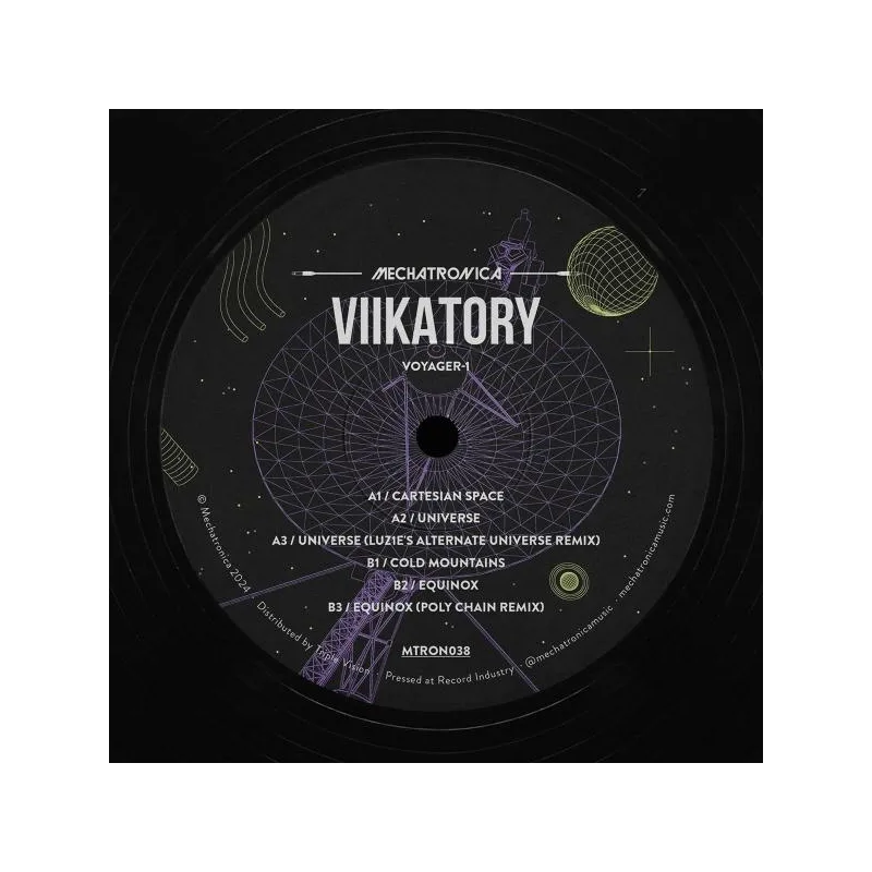 Viikatory - Voyager-1 w/ LUZ1E & Poly Chain Remixes [Label sleeve / discounted record]