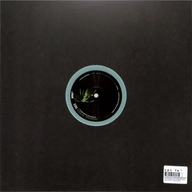 Dj Misjah & Groovehead aka Digital Express - ACID ENERGY EP(GREEN VINYL)