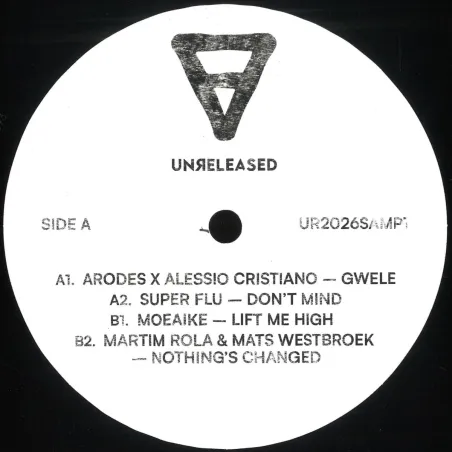 Arodes
&
Alessio Cristiano
/
Super Flu
/
Moeaike
/
Martim Rola
&
Mats Westbroek - Unreleased Records Vinyl Sampler