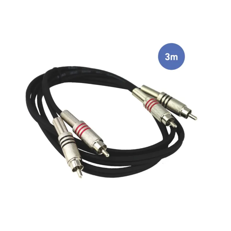 Câble 3m - RCA Mâle - RCA Mâle