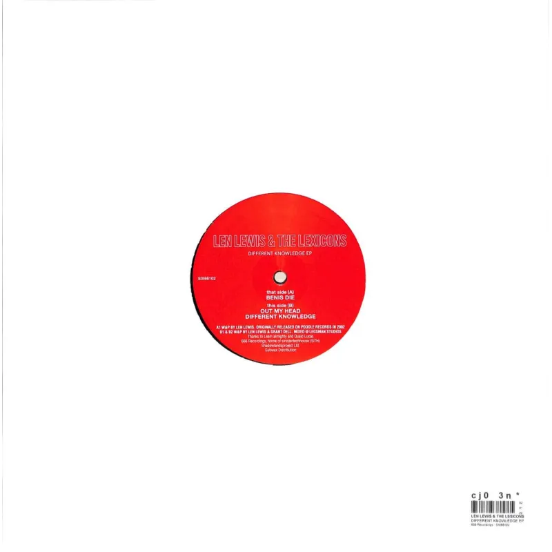 Len Lewis & The Lexicons - DIFFERENT KNOWLEDGE EP
