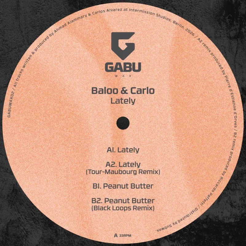 Baloo&Carlo - Lately (Incl. Tour-Maubourg & Black Loops Remixes)