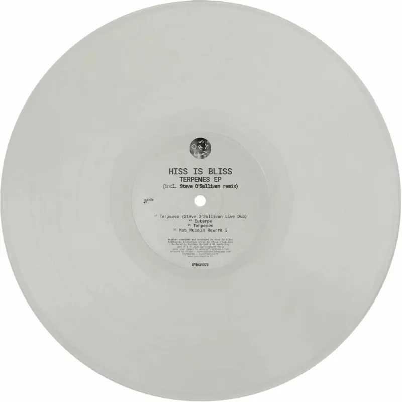 Hiss Is Bliss - Terpenes EP (Incl.Steve O'Sullivan Remix)