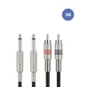 Câble 3m - JACK MONO Mâle - RCA Mâle