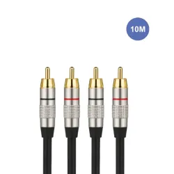 Câble 10m - RCA Mâle - RCA Mâle